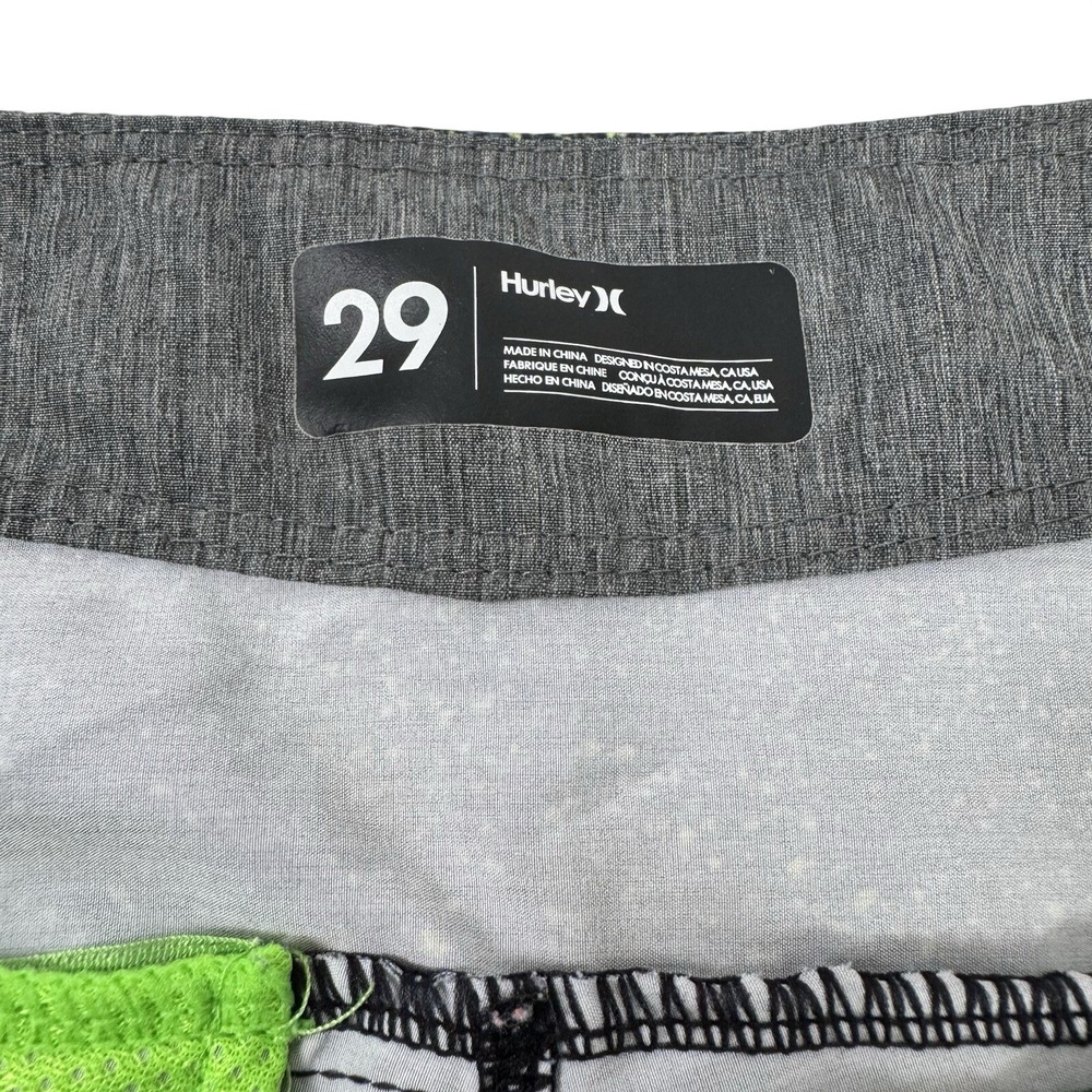 Hurley Phantom Board Shorts Mens 29‎ Blue Green Striped Surf Swim Trunks Stretch - Picture 6 of 7